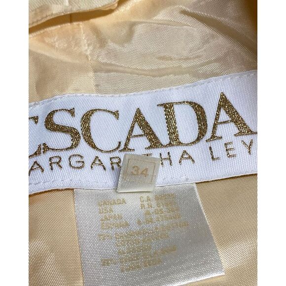 Escada x Margaretha Ley Skirt Suit Set in Cream Cotton